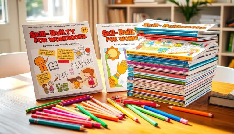 Skill-building activity workbooks for kids